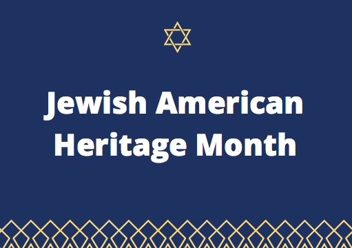 text reads: jewish american heritage month