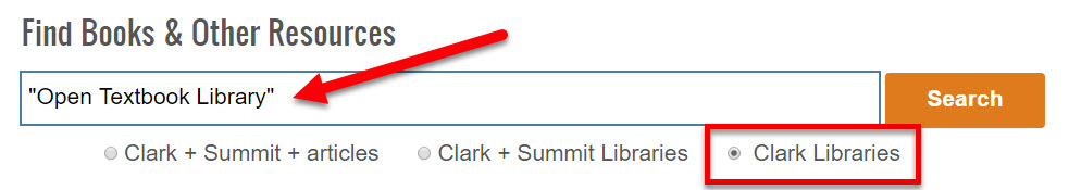 Open Textbook Library EBooks Now Available – Clark College Libraries: News
